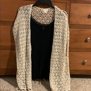 Summer fringe coverup shrug